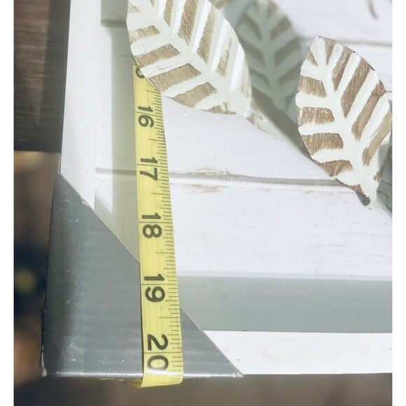 Rustic Farmhouse Sign BETTER TOGETHER 20 In X 20 In Metal Leaves - Picture 4 of 6